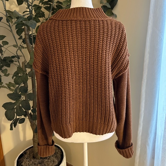 Free People Bell Song pullover sweater, size S, brown - Picture 9 of 9